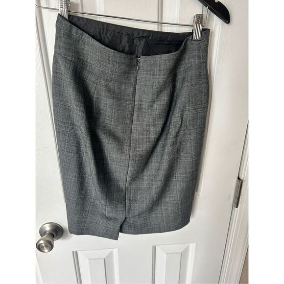 Banana Republic grey work suit business wear jacket size 2 ski skirt size 0 stre - Picture 4 of 5
